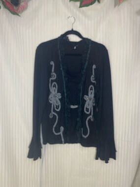 Panilli Black Embroidered Women’s Sweaters